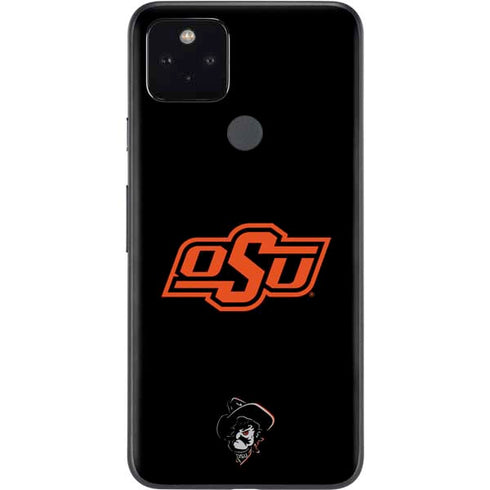 Oklahoma State University OSU on Black Google Pixel 5a Skin